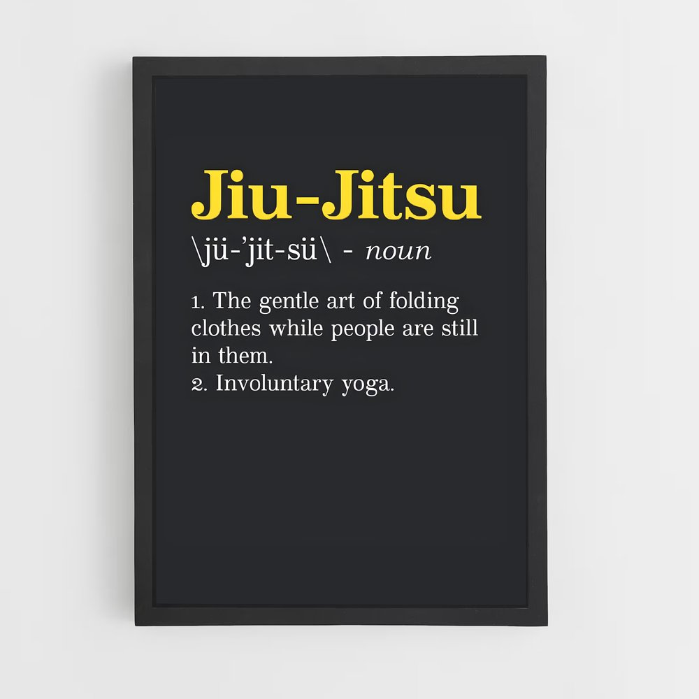 Poster Ju-Jitsu Énergique – affiche Jiu-jitsu brésilien (vue 2)